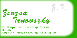 zsuzsa trnovszky business card